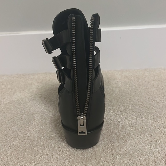 All saints black leather ankle boot lightly worn size 39 - Picture 4 of 6